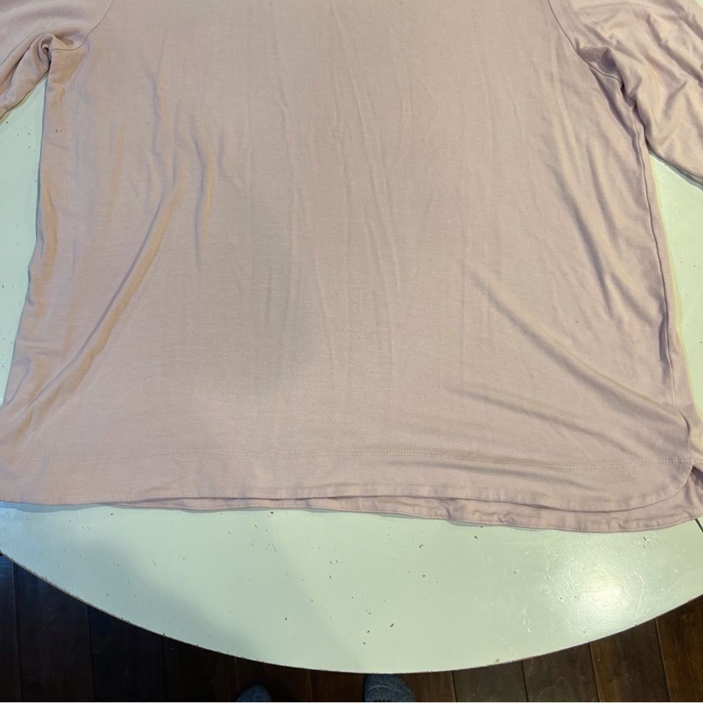 J.Jill Wearever‎ Pink Long Sleeve Flowy Top Size Large Soft Cozy Staple Capsule - Picture 2 of 7